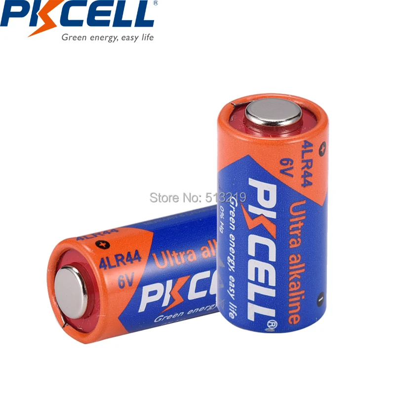 Батарея PKCELL 6 в 4LR44 4A76 A544V 4034PX PX28A L1325 4AG13 щелочные батареи для автомобиля