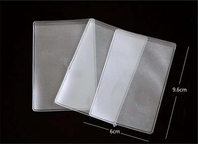 Soft Plastic Clear Card Holders Credit Protectors Bussiness Cover ID 9.6x6cm Dustproof 10pcs/lot | Дом и сад