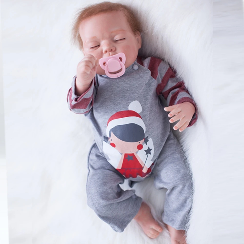 

Мягкая силиконовая кукла-Реборн, кукла-мальчик 100% ручной работы, выглядящий реалистично живой младенец, младенец-Реборн, кукла для детей