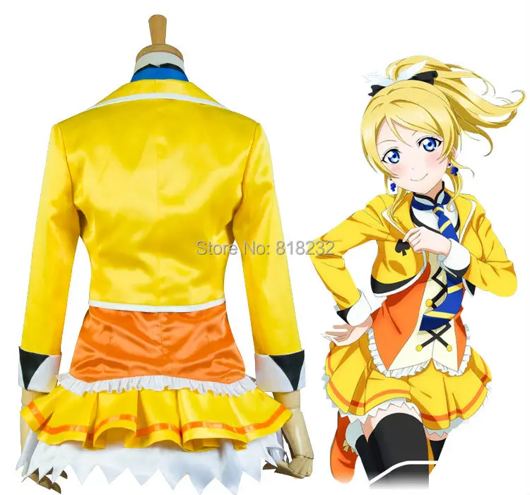 Отлично! Танцевальное платье Love Live Eli Ayase Униформа наряд костюмы для косплея |