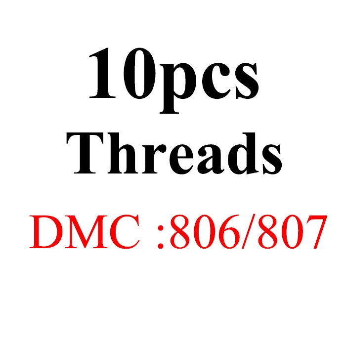 10pcs-DMC806 JOY SUNDAY, DMC776-818, многоцветные, 10 шт., 1,2 м, нитки для вышивки крестиком, хлопковое шитье, моток пряжи, нить для вышивки, набор нитей для вышивки, сделай сам, швейное ремесло - Цвет: 10pcs-DMC806