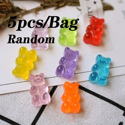 5pcs Bear15 100 мл Радужный слизик пушистый Пластилин для моделирования детей полимерные развивающие игрушки безопасный хлопок слизик антистресс Пластилин подарки - Цвет: 5pcs Bear15