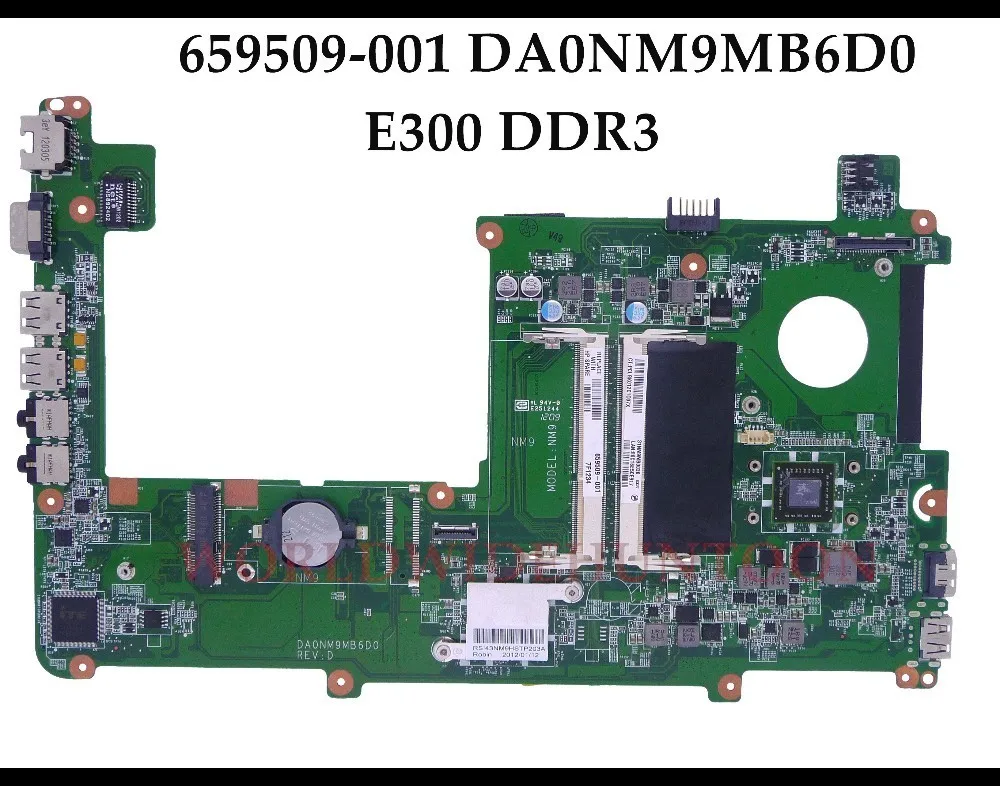 Материнская плата для ноутбука HP Pavilion 659509 001 DA0NM9MB6D0 E300 DDR3 высокое качество 100%