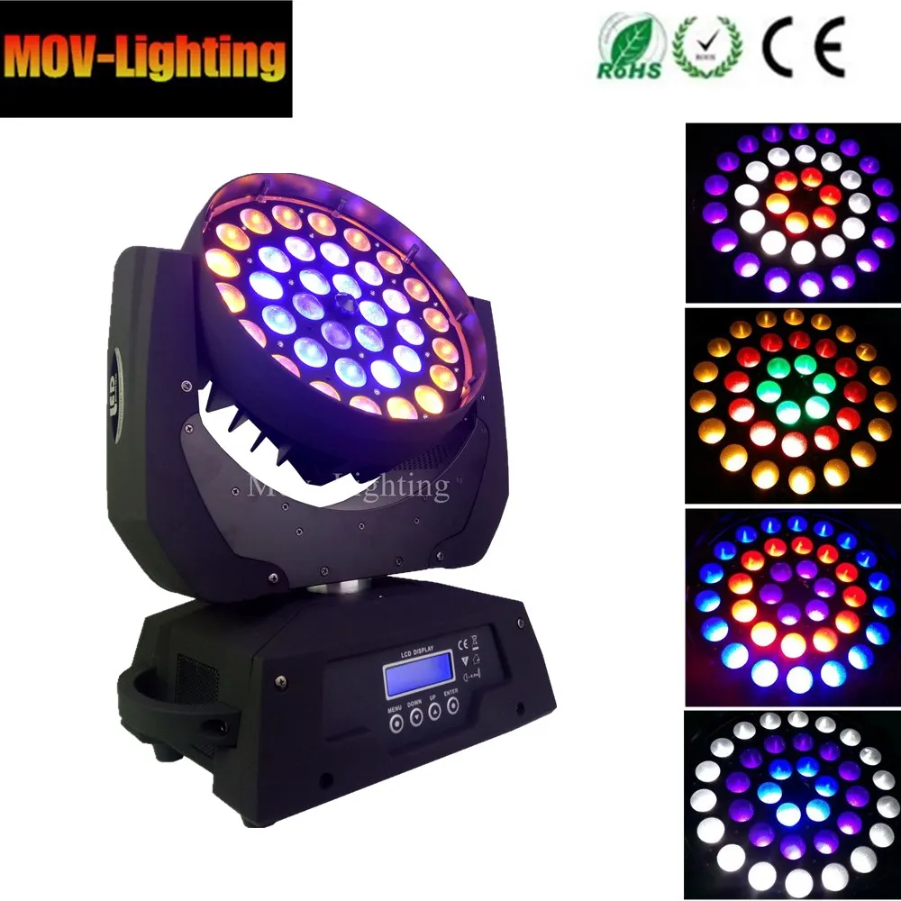 Фото Профессиональный Lyre 36x18w RGBWA UV 6IN1 Zoom DMX сценические огни Лампы и освещение Профессиональный Lyre 36x18w RGBWA UV 6IN1 Zoom DMX сценические огни Лампы и освещение