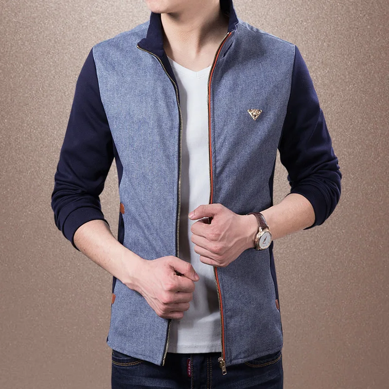 Мужской пэтчворк короткий пиджак черные мужские куртки и пальто новая