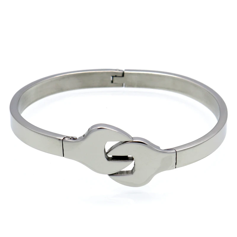 Модный дизайн браслет в стиле панк из нержавеющей стали ретро ключ стальной