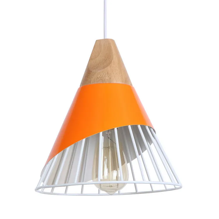 Эдисон наклонные лампы подвесные светильники дерево и Алюминий Ресторан Бар