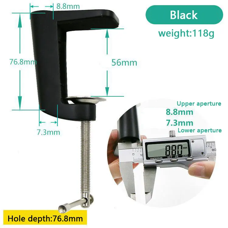 S образный LED светильник легкие зажимы Макс металлическая слово держатель с