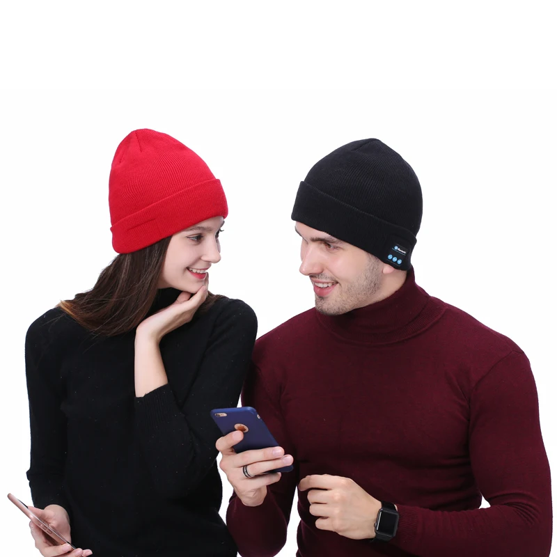BGreen Bluetooth Knit Cap Headphone Wireless Warm Sports Hat Headset With Mic Support Call | Earphones &amp Headphones