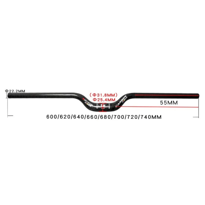 ASIACOM полностью углеродный руль для горного велосипеда подъемный складной в форме