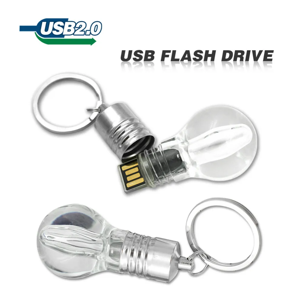 2018 USB флеш накопитель 8 ГБ 16 32 Гб u диск светильник в форме лампы карта памяти