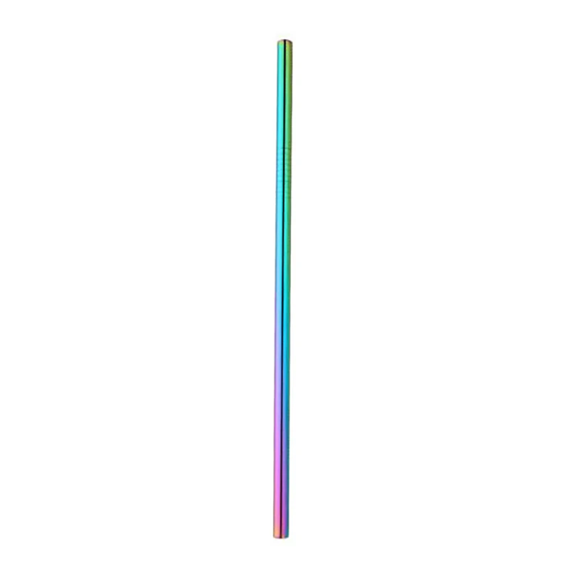 1pc Reusable Drinking Straw for Bar High Quality 304 Stainless Steel Metal Straw Cleaning Brush Dropshipping X