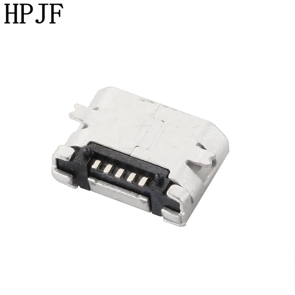 10 шт. Micro USB 5P 5-контактный разъем SMD SMT хвостовое гнездо для зарядки плоский рот |
