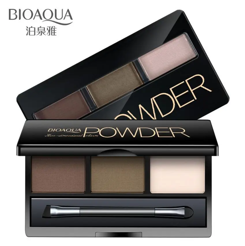 1 шт. в комплекте пудра для бровей + восковая Палетка Косметика Порошковые тени