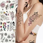 Женские временные тату-наклейки на руку, персиковый цвет