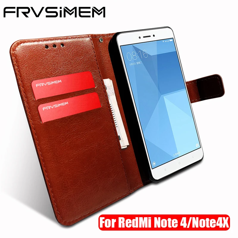 Чехол для XiaoMi RedMi NOTE4 NOTE 4X Note 4 Global Version Pro Prime кожаный чехол книжка с подставкой +