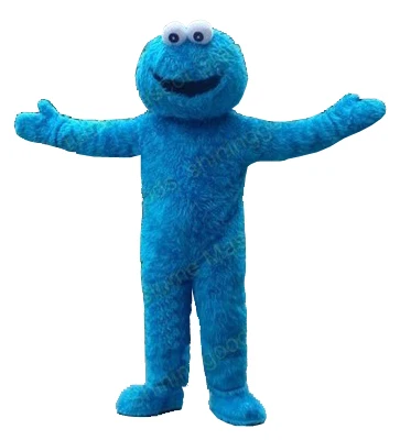 Бесплатная синяя форма печенья для взрослых платье доставка на Хэллоуин|cookie monster