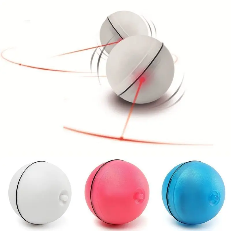 Funny Cat Dog Pet LED Light Laser Ball Teaser Exercise Automatic Interactive Toy cat ball toys | Дом и сад