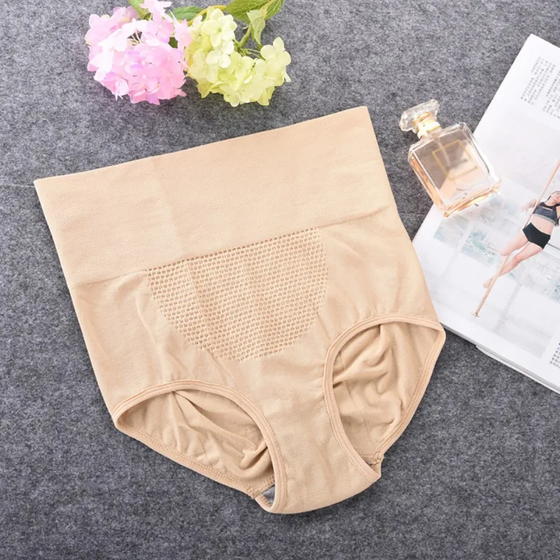 Небесно-голубой Управление трусики талии тренер Body Shaper Пояс для Похудения Body Shaper трусы Для женщин нижнее белье трусики femenina - Цвет: Небесно-голубой