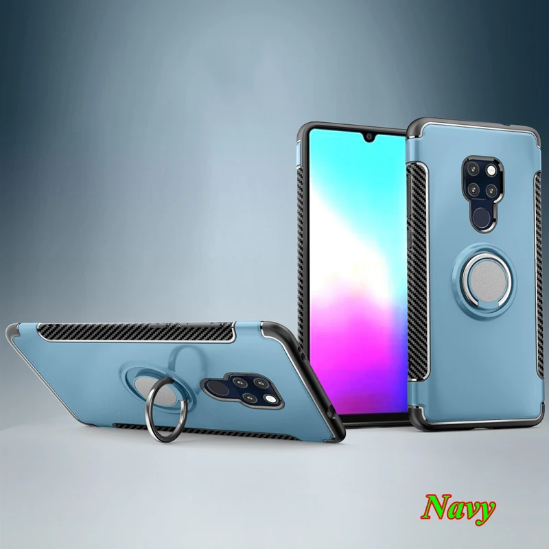 Противоударный чехол для huawei P20 lite mate 20 Pro P10 Honor 10 9 8X 8 7X P9 V10 Nova 3 3i Play P Smart Holder Ring