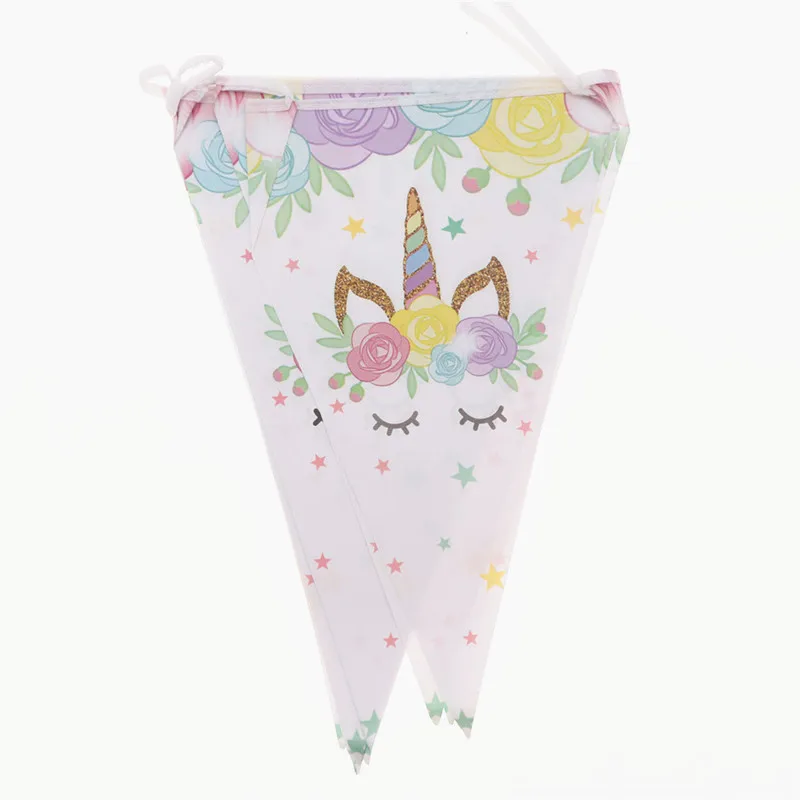 Flag10pcs 10 шт. Единорог ресниц синий мультфильм тема чашка шляпа одноразовая посуда День рождения Свадебные украшения вечерние принадлежности Детская Игрушка В ванную - Цвет: Flag10pcs