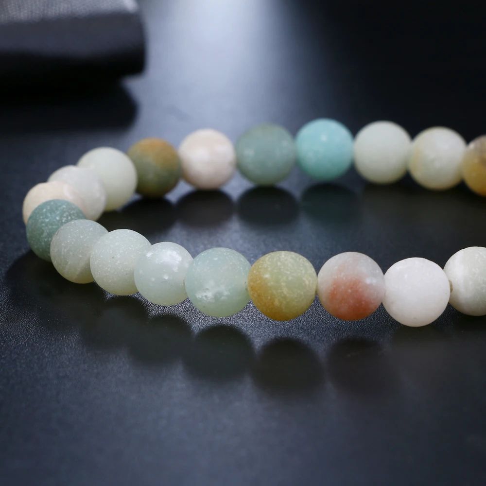 Женские и мужские винтажные браслеты OM Rune ручной работы с натуральным камнем