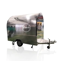 mobile hotdog food carts stainless steel street concession food trailer catering trolley cart outdoor food kiosk