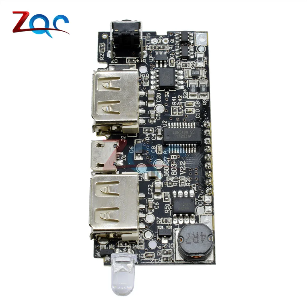 ЖК-дисплей Дисплей Dual USB 5V 1A 2.1A 18650 Литий Батарея Зарядное устройство защиты борту