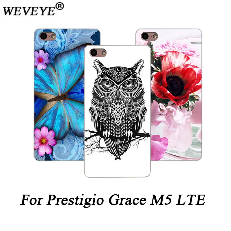 Мягкий чехол из ТПУ для телефона Prestigio Grace M5 LTE PSP5511DUO дизайнерские чехлы с принтом