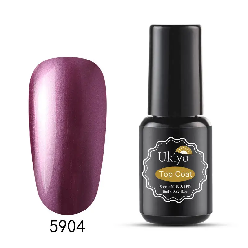 5904-8ML Ukiyo 8 мл металлический зеркальный эффект лак для ногтей замачиваемый УФ светодиодный Гель-лак Полупостоянный маникюр Дизайн ногтей эмаль лак для ногтей - Цвет: 5904-8ML