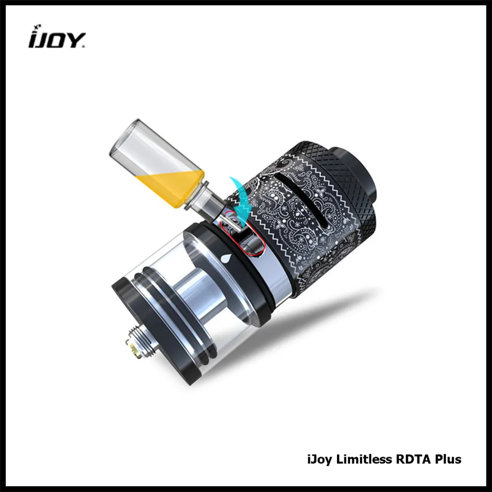 Оригинальный iJoy безграничный RDTA Plus 25 мм диаметр 6 3 мл емкость большой паровой