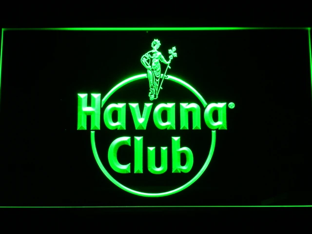 A218 Havana Club Rum светодиодный неоновый светильник с выключателем вкл/выкл 20 + цвета 5
