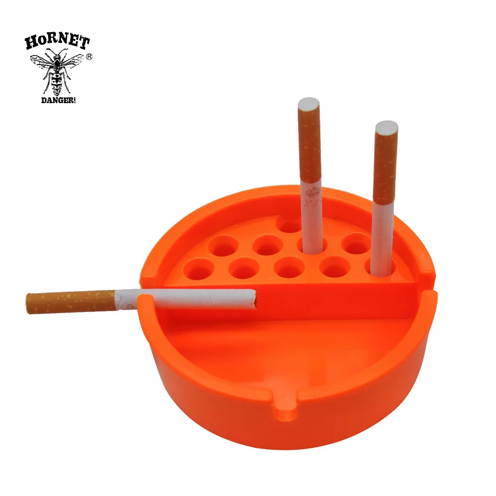 HORNET ABS Plastic Cigarette Smoking Cup Ashtray With 10pcs Ash Holder Snuff Storage Hole Car Smoke | Дом и сад