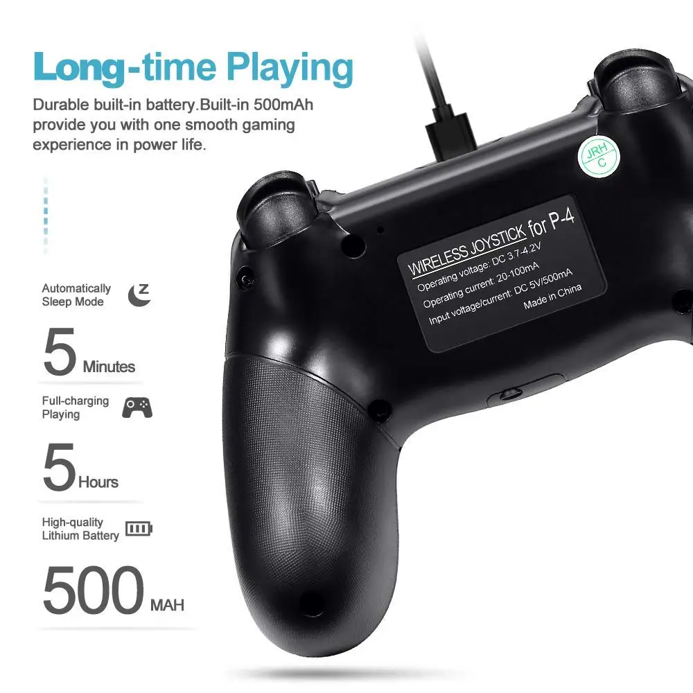 Cleswe Беспроводной контроллер для PS4 Wetoph GD25 Bluetooth Dualshock геймпад Совместимо с PS3/PS4/PC |
