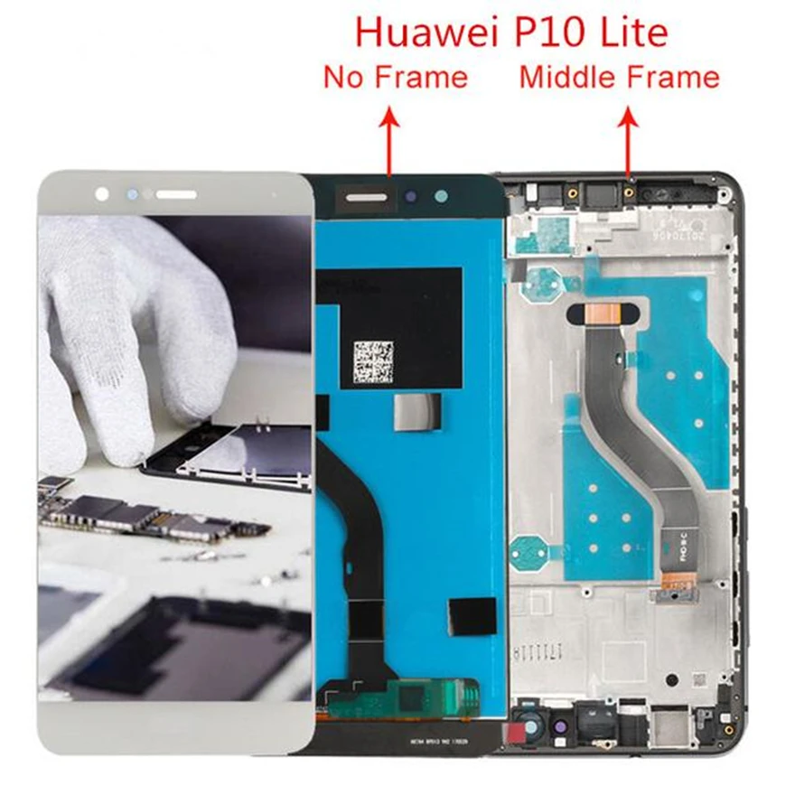 3 шт. хорошее качество для Huawei P10 lite ЖК-дисплей + сенсорный экран дигитайзер