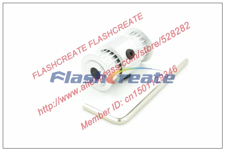 

2pcs new 2GT Timing pulley type double head 20 Teeth Bore 5mm + 5meter 2GT Timing Belt Width 6mm 3D Printer Parts