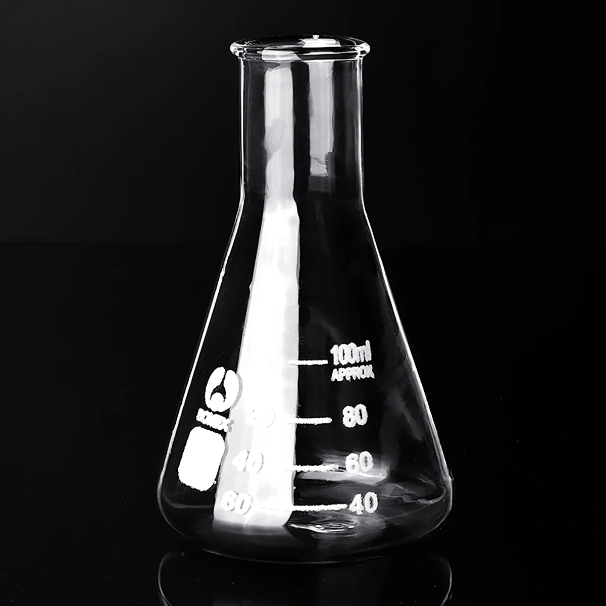 

50-250ml Flat Bottom Conical Glass Flask Transparent Scientific Erlenmeyer flask Lab Teaching Chemical Experiments vessels