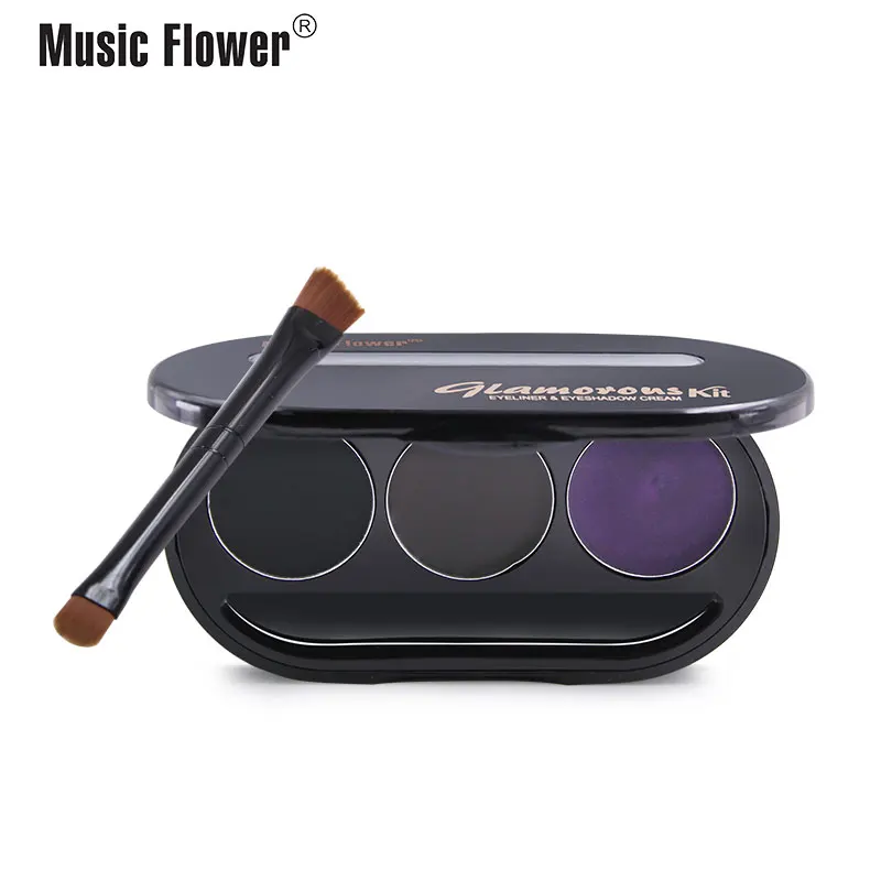 Music Flower Гламурная подводка для глаз и тени век кремовый набор водостойкая длинная