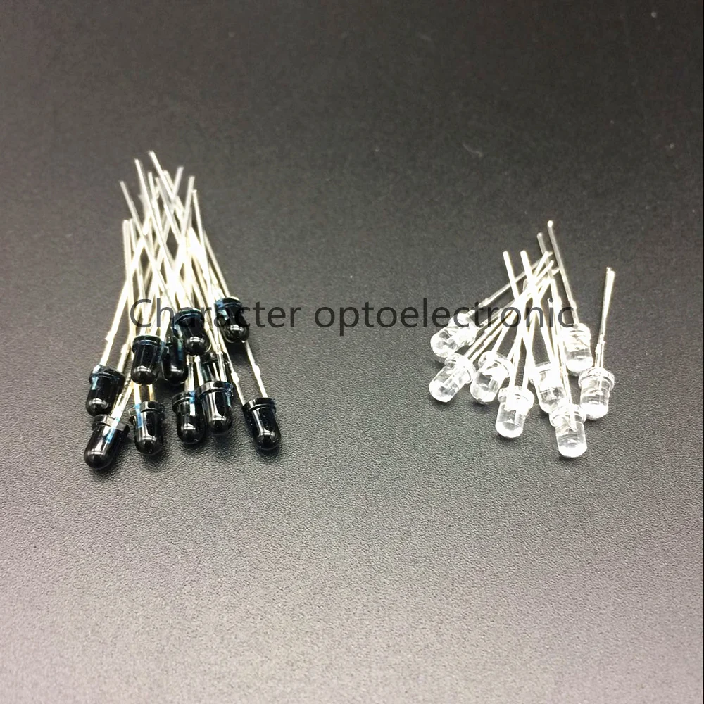

20pairs/40pcs LED 940nm 3mm LEDs Infrared 940 nm IR Emissor Infravermelho Emitter Receiver Diode Diodes Ricevitore Emettitore