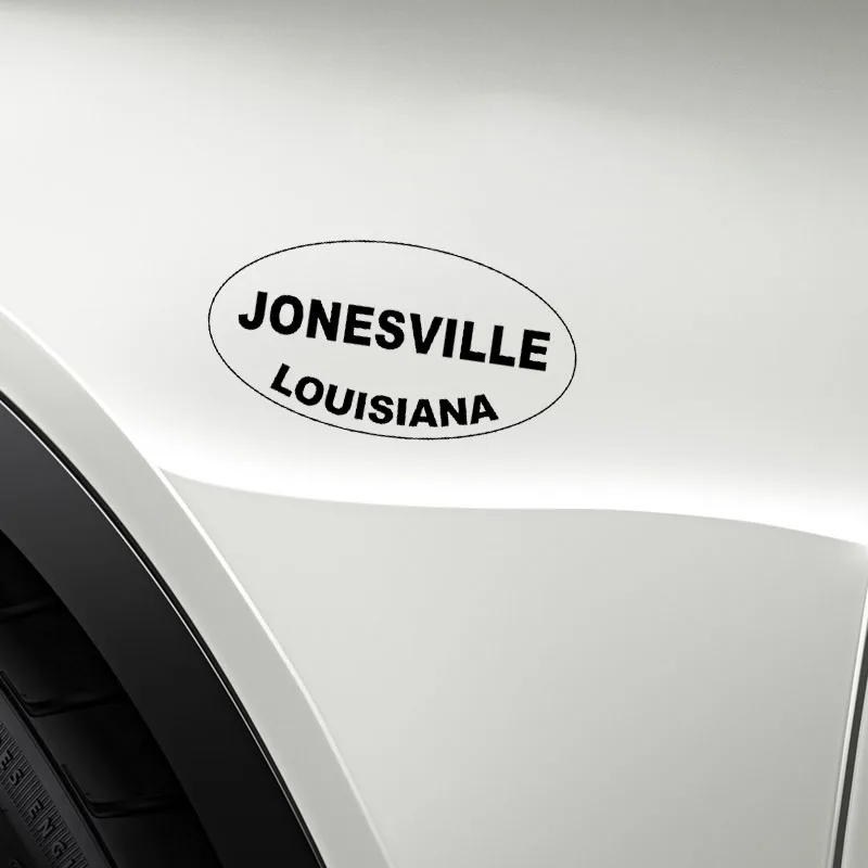 YJZT 14 2 см * 7 5 JONESVILLE LOUISIANA овальная Автомобильная Наклейка Виниловая наклейка