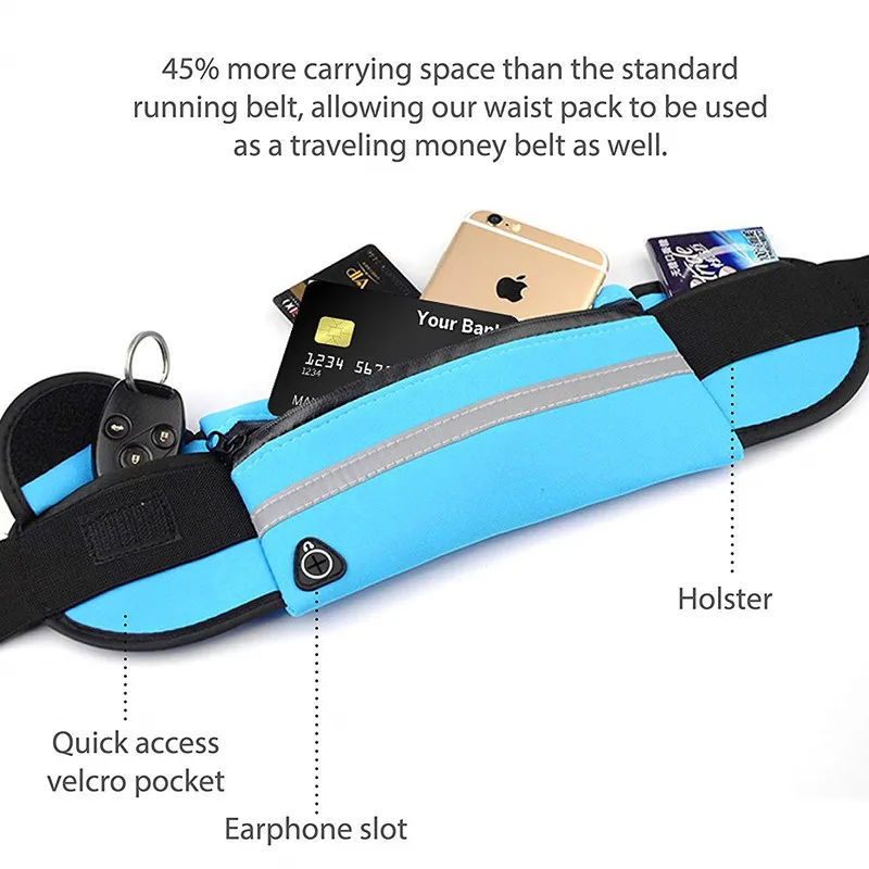 Поясной ремень пакет чехол для телефона 6 дюймов водонепроницаемый браслет iPhone X 8