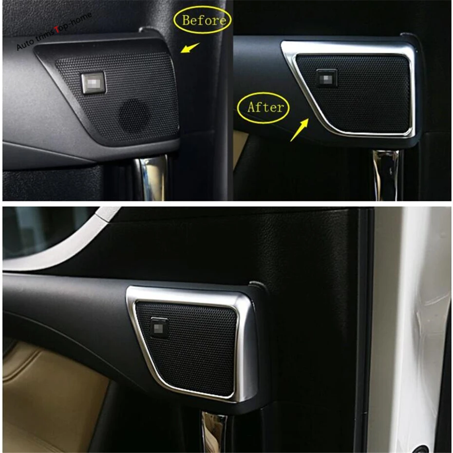 Yimaautoпланки задняя дверь аудио стерео колонка крышка отделка Подходит для Toyota Alphard/Vellfire AH30- молдинги для интерьера
