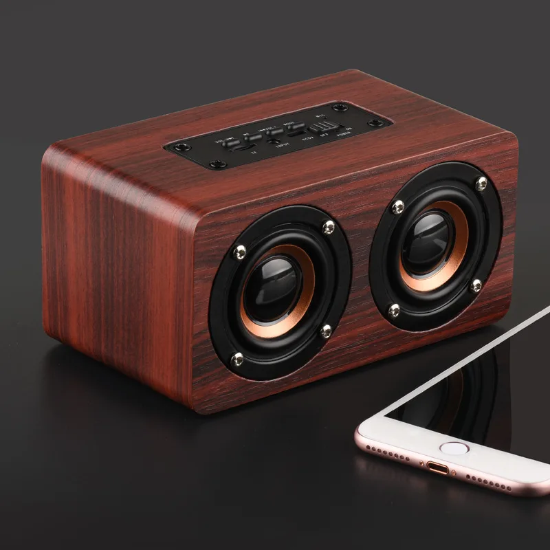 02 Kappcice Деревянный беспроводной Bluetooth динамик Портативный hifi шок бас Altavoz TF caixa де сом Саундбар для iPhone Sumsung Xiaomi - Цвет: 02