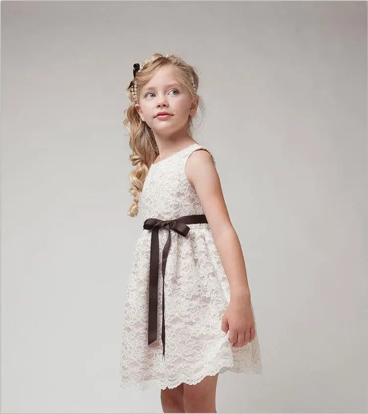 2018 Summer New Princess Dress For Girls clothes Wedding crochet tutu dress Party toddler girl dresses Kids Clothing 3-8Yrs | Детская