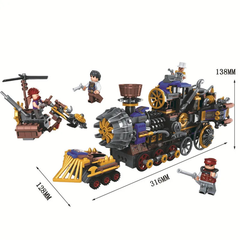 Победитель возраст паровой создатель военный поезд строительные блоки наборы