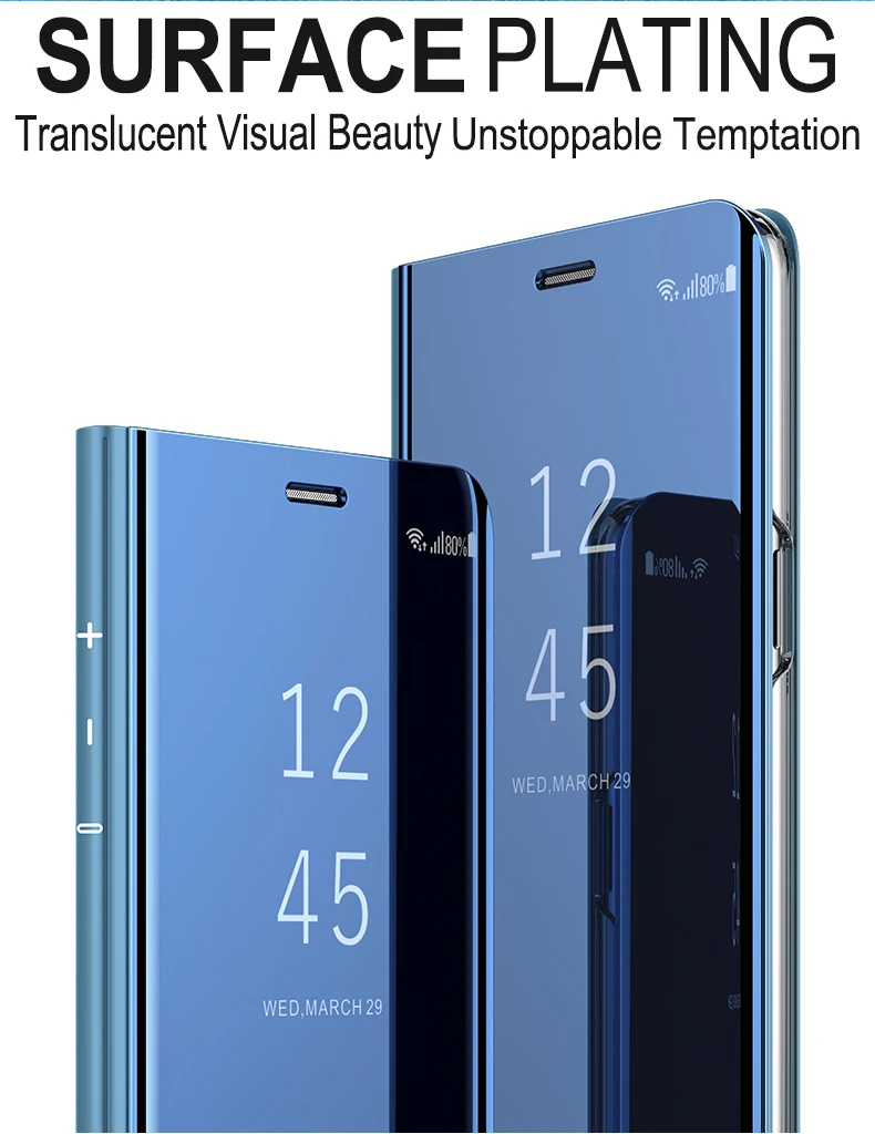 Роскошный зеркальный флип-чехол для sony Xperia XZ3, кожаный смарт-прозрачный чехол для sony Xperia XZ4 XZ 4, корпус