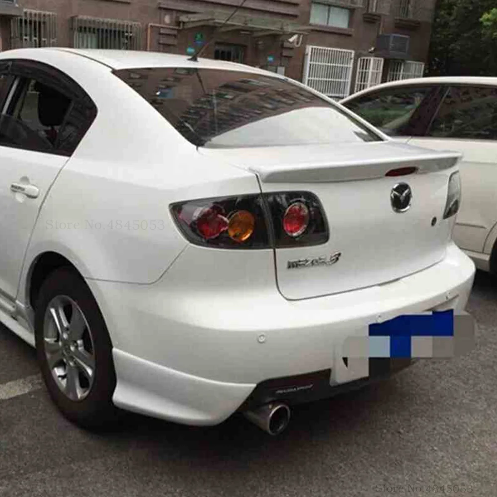 Для Mazda 3 M3 спойлер 2006-2010 Черный Белый автомобильный Стайлинг ABS пластик