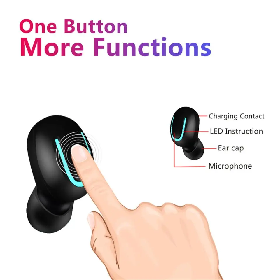 TWS Q32 мини беспроводные наушники bluetooth гарнитура громкой связи игровая гарнитура с 1500 мАч блок питания