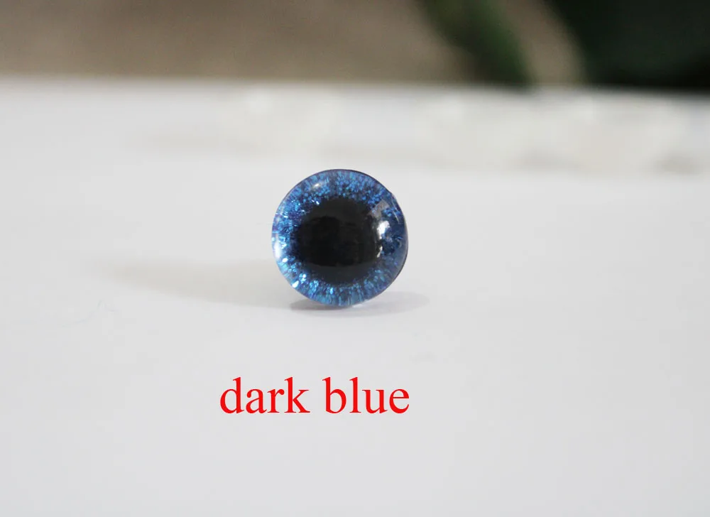 dark blue color 40 шт./лот 14 мм/16 мм/20 мм/24 мм 3D Прозрачные блестящие игрушечные глаза+ блестящая ткань+ шайба для плюшевая игрушка "сделай сам" Кукла-18 цветов на выбор-N18 - Цвет: dark blue color