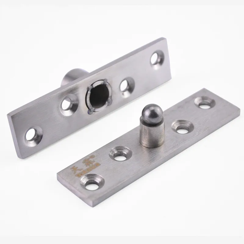1 Pcs/set Hidden Door Stainless Steel 360 Degree Rotating Hinge Invisible Furniture Hardware Up and Down Heaven and Earth Hinge